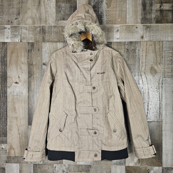 Columbia Omni-Tech Interchangeable Jacket Shell Women's Large Removeable Faux - Picture 1 of 11